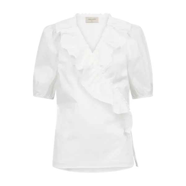 Hovedbilde MALAY BLUSE M/VOLANGER - HVIT