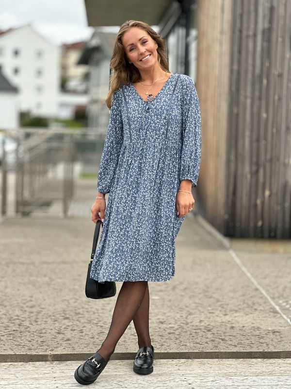 ADNEY KJOLE - INDIGO BLUE/OFFWHITE