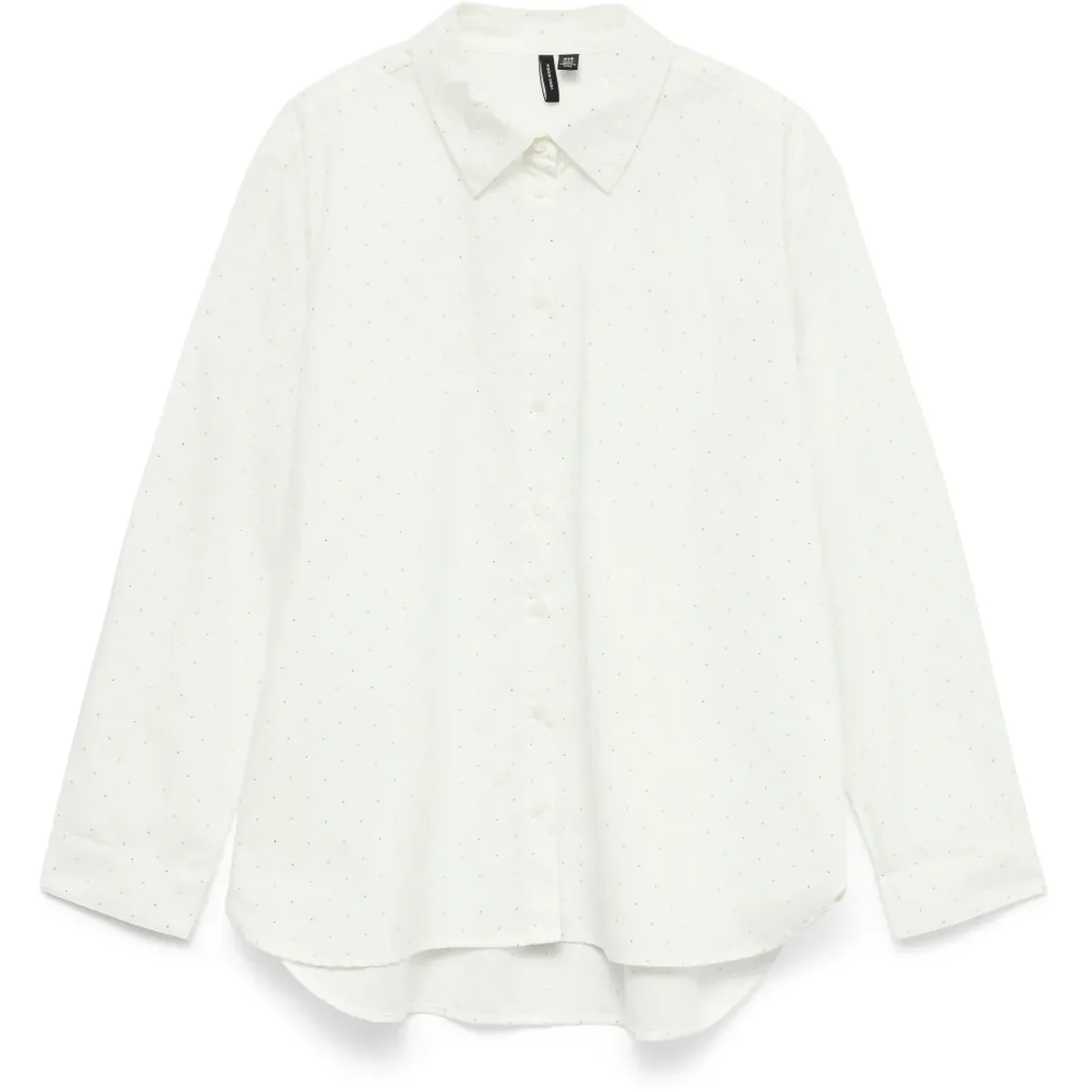 INGA SKJORTE M/STRASS - OFFWHITE