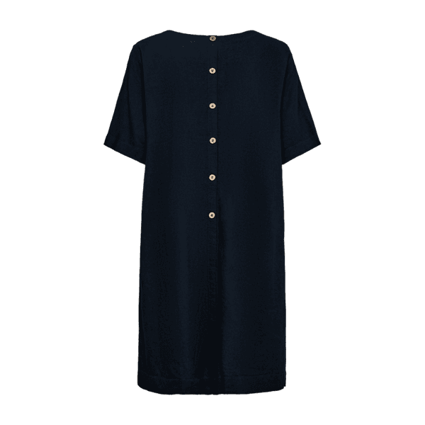 Hovedbilde LAVA KJOLE M/KNAPPER BAK - NAVY