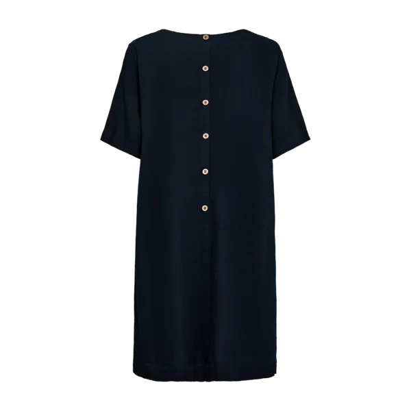 Hovedbilde LAVA KJOLE M/KNAPPER BAK - NAVY