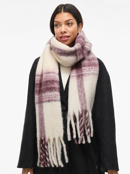 Hovedbilde MIMI FLUFFY SKJERF - PLOMME/OFFWHITE