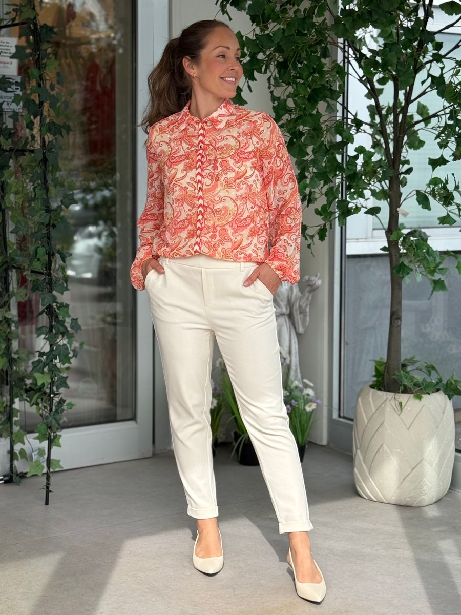 PRAYA BLUSE - CORAL PRINT