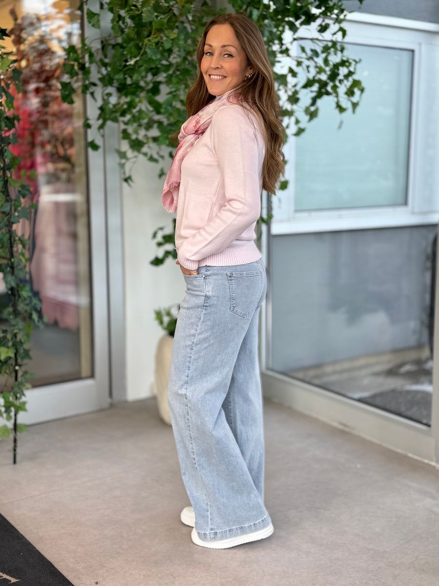 VIRIL GENSER O-NECK - LYS ROSA MELERT