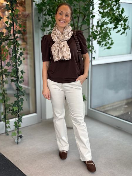Hovedbilde FENJA T-SHIRT M/PUFFERM - BRUN