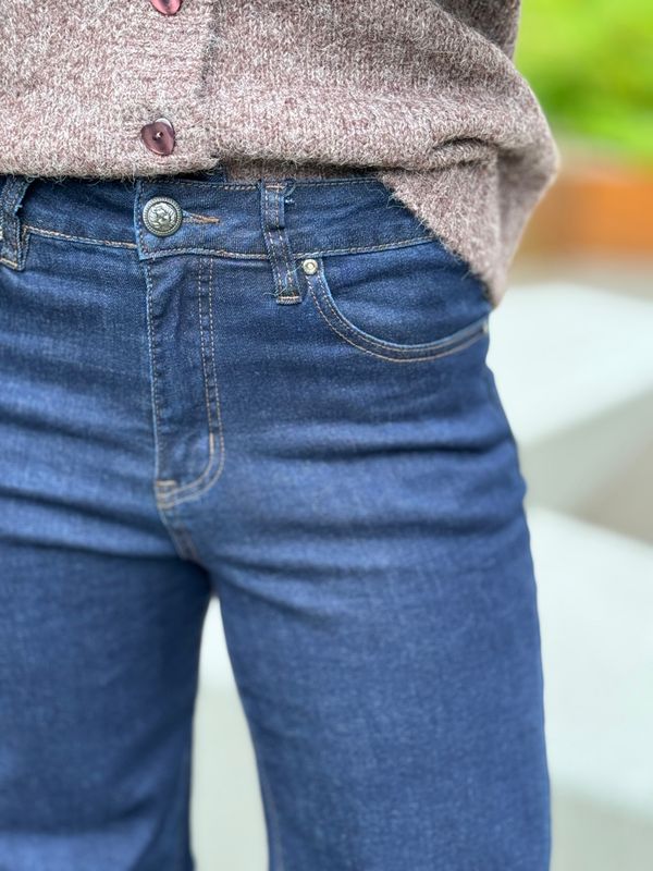 VEGA FLARE JEANS 78 CM - MØRK JEANS