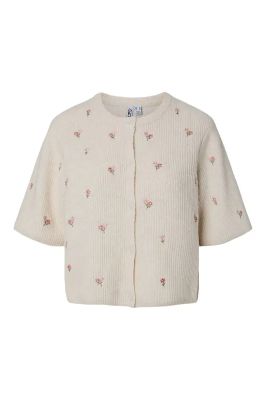 SILLY CARDIGAN FLOWERS  - BIRCH