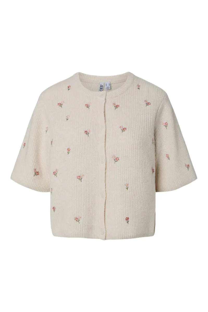 SILLY CARDIGAN FLOWERS  - BIRCH