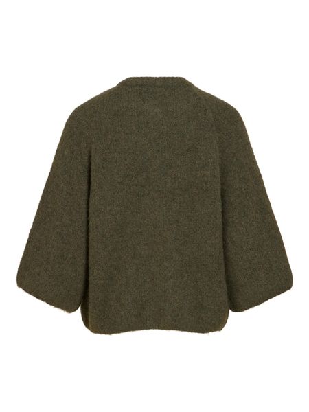 Hovedbilde BOWS 3/4 KNIT CARDIGAN M/METALL KNAPPER - OLIVEN ...