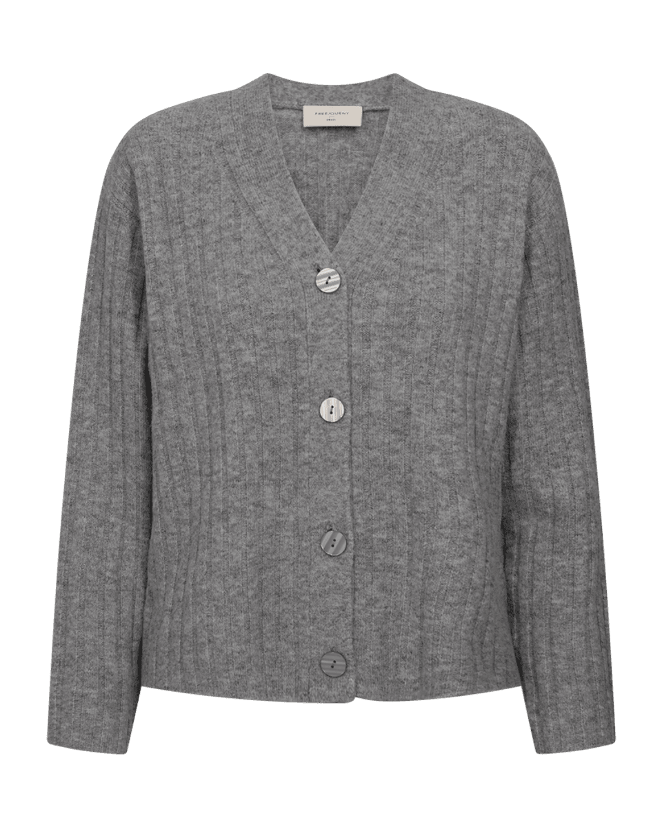 HARA CARDIGAN - GRÅ MELERT