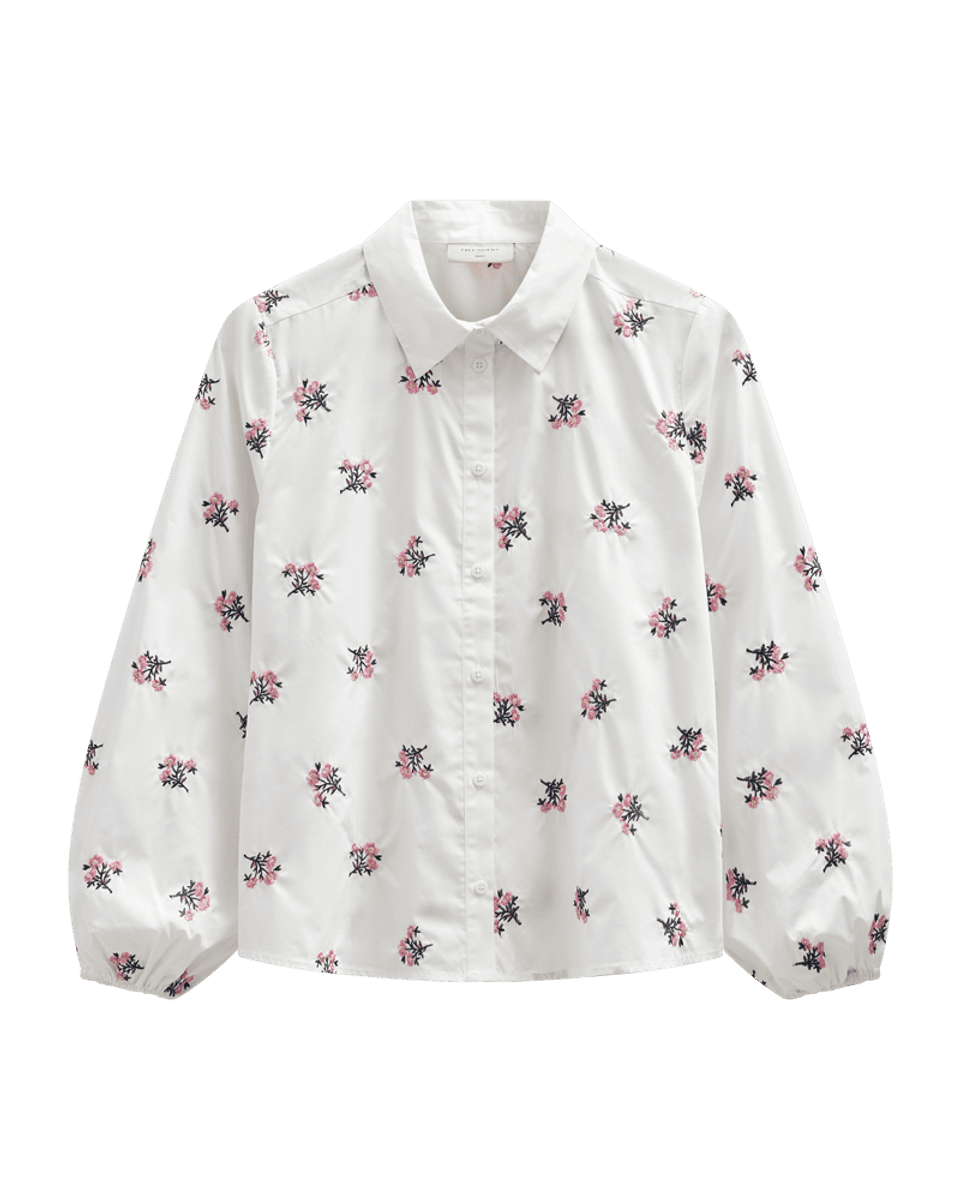 LEILA SKJORTE FLOWERS - ROSA