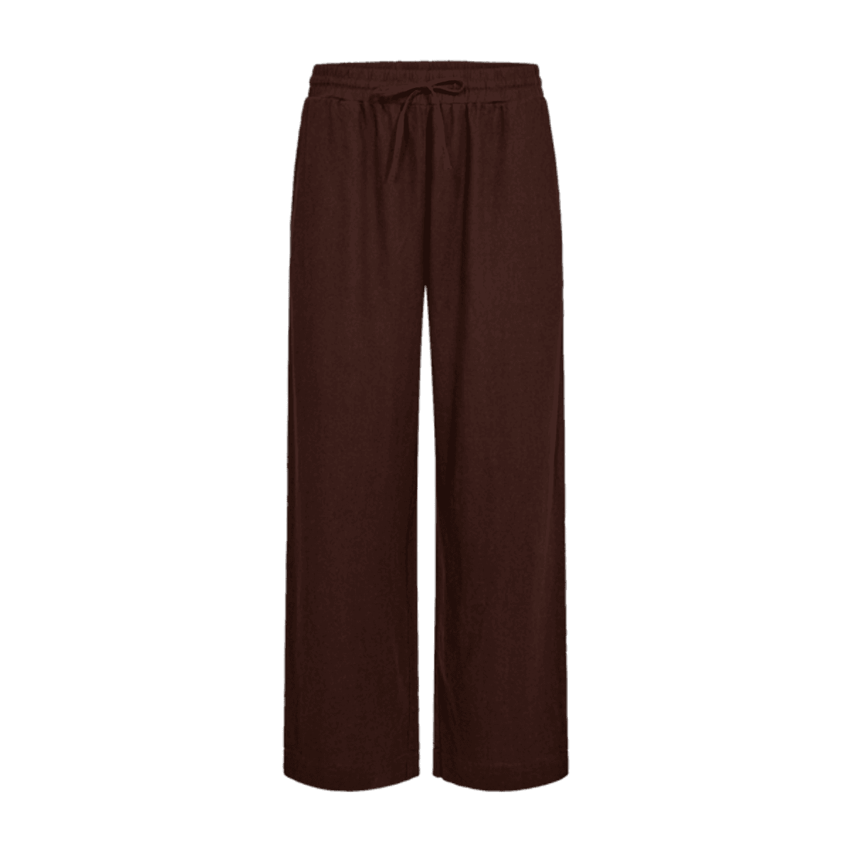 LAVA LIN/VISCOSE BUKSE ANKEL - BRUN