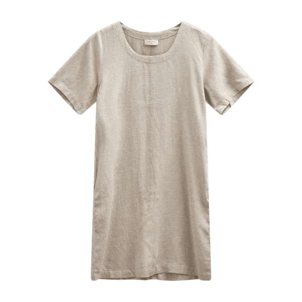 Hovedbilde LAVASI LIN/VISCOSE KJOLE - SAND METALLIC