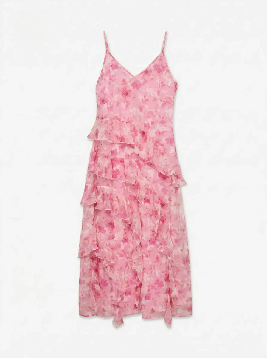 SMILLA FRILL KJOLE M/STROPPER - ROSE SHADOW