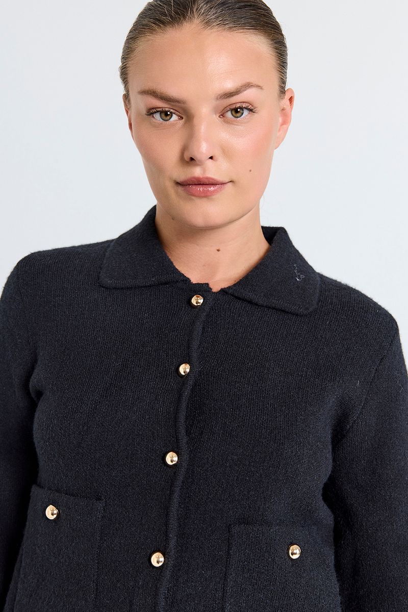 ZANA CARDIGAN - SORT