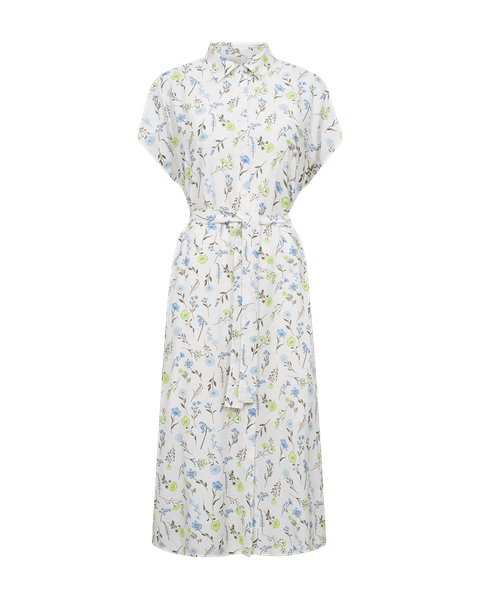 Hovedbilde MOLLI KJOLE FLOWERS - OFFWHITE/GRØNN