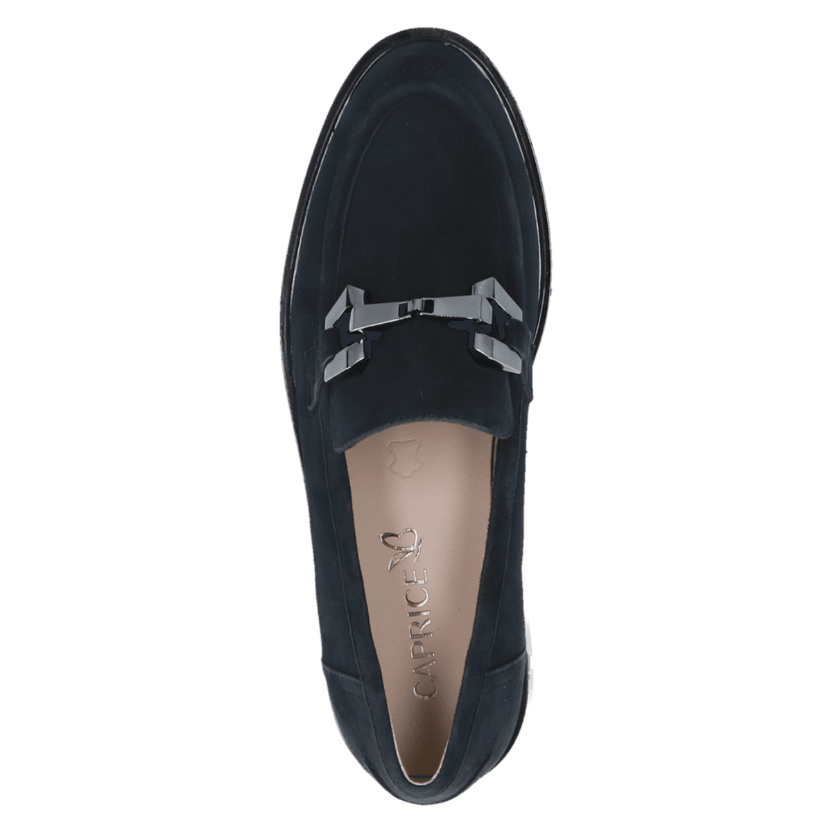 LOAFER I SKINN MED SPENNE - VINTAGE BLUE