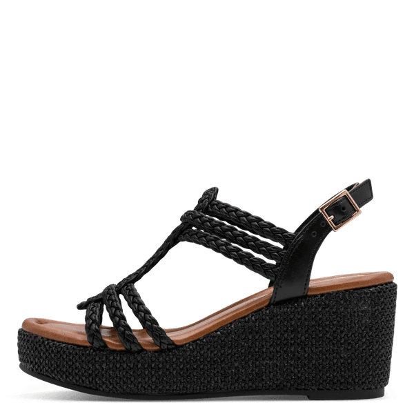 Hovedbilde SANDALETT FLETTET M/KILEHÆL - SORT