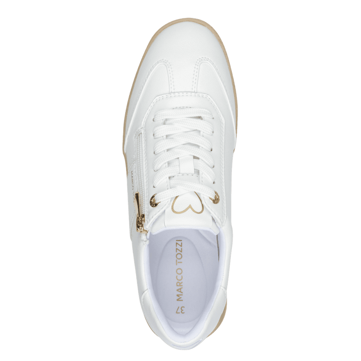 SPORTY SNEAKERS - HVIT