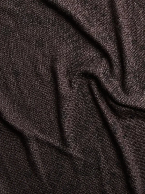 NOVIS SKJERF M/PAISLEY - BRUN/SORT