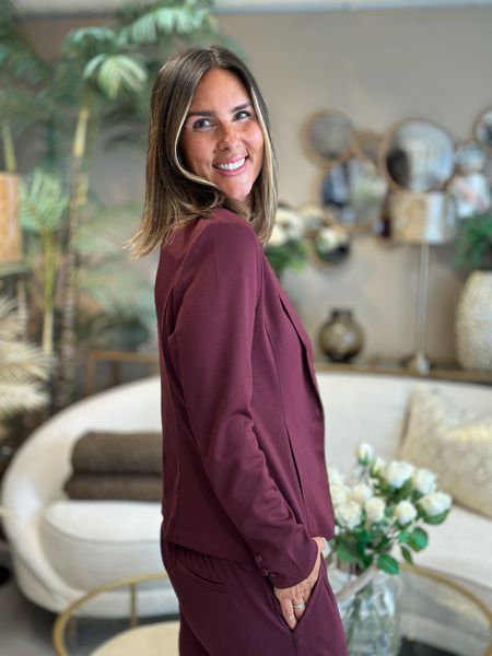Hovedbilde NANNI KORT BLAZER - PLOMME
