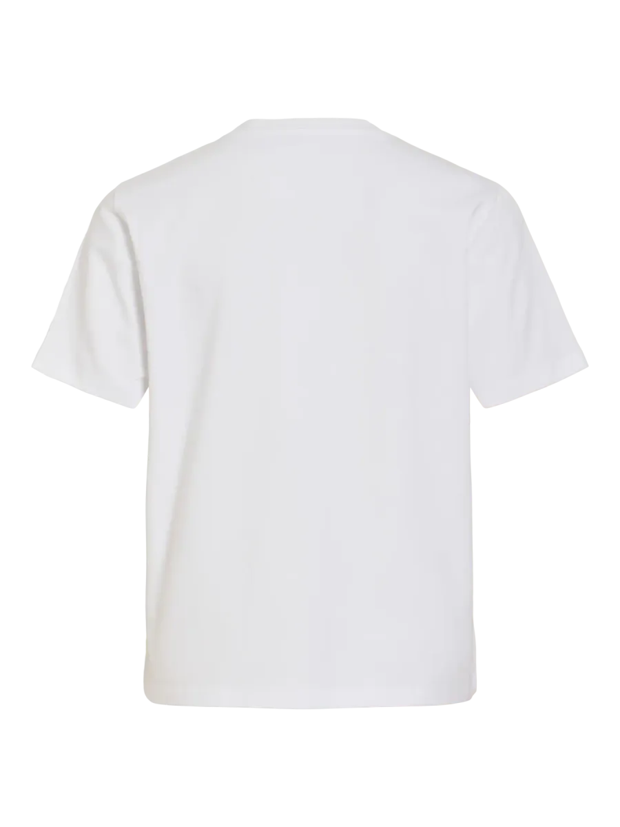 NORA T-SHIRT - HVIT M/CHERRY