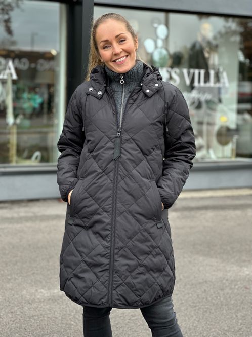 Hovedbilde SIGNA DUNJAKKE M/HETTE  - SORT