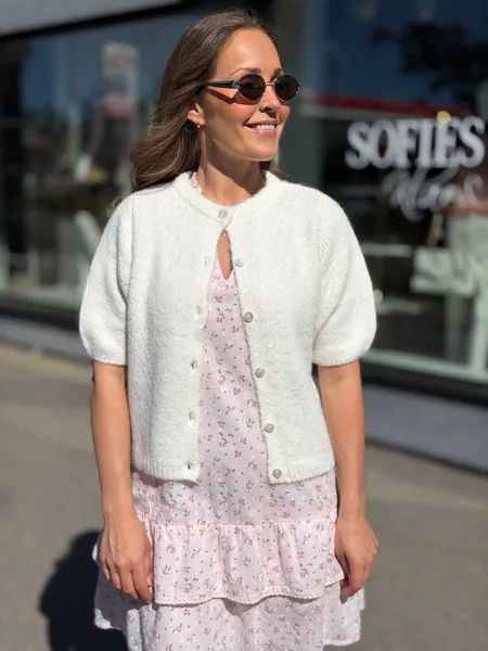 Hovedbilde KARA CARDIGAN 2/4 ERM - HVIT