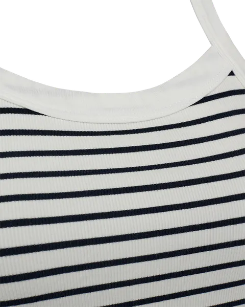 Hovedbilde ZIA TOPP STRIPER - HVIT / NAVY