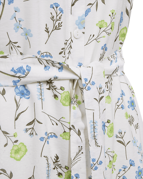 Hovedbilde MOLLI KJOLE FLOWERS - OFFWHITE/GRØNN