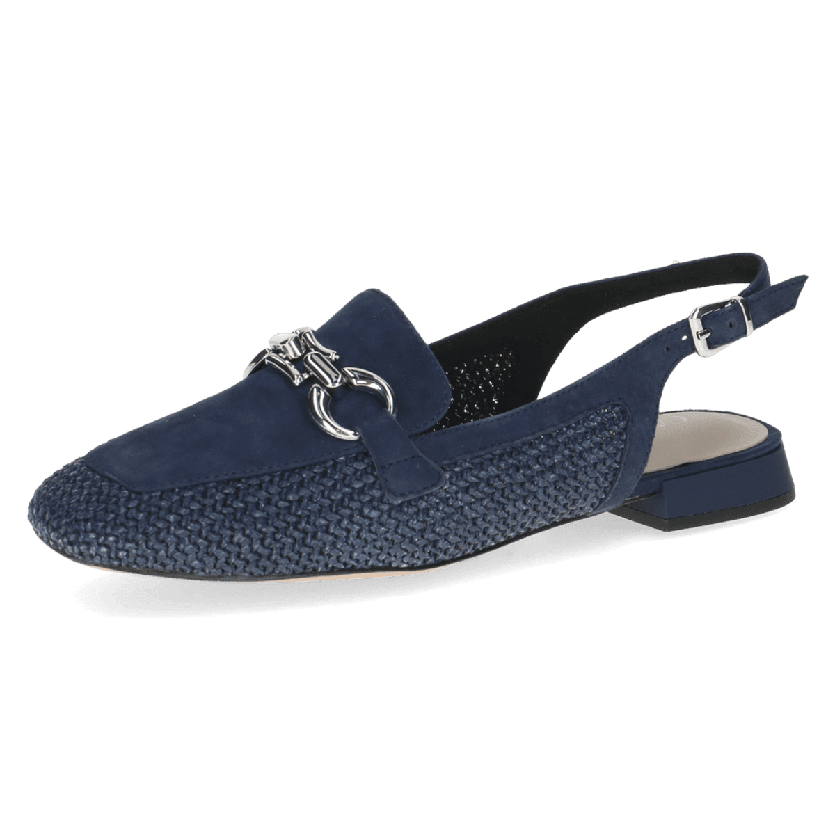 MOKASIN M/SLINGBACK & SPENNE - NAVY
