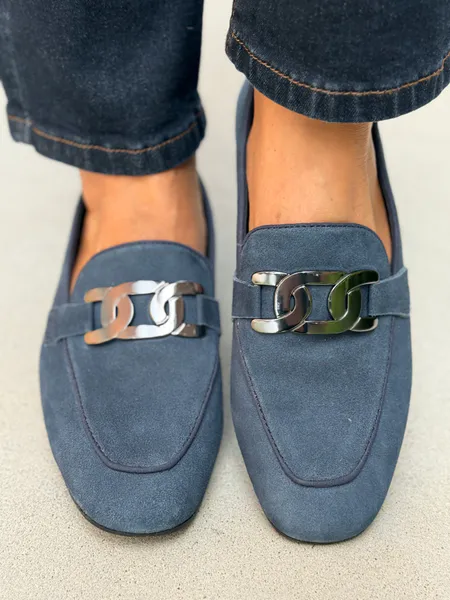 Hovedbilde MOKASIN M/FLAT LENKE - NAVY