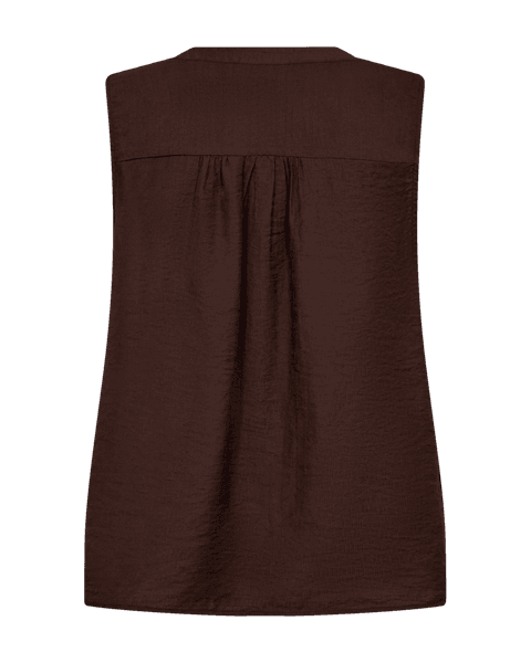 Hovedbilde ANDREA BLUSE M/EMBRO - BRUN