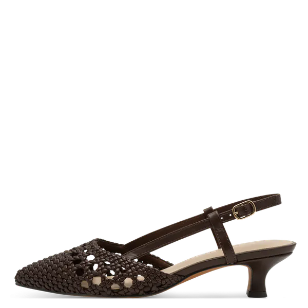 Hovedbilde PUMPS FLETTET M/SLINGBACK - BRUN