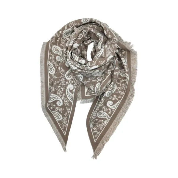 Hovedbilde SKJERF TREKANTET PAISLEY - TAUPE