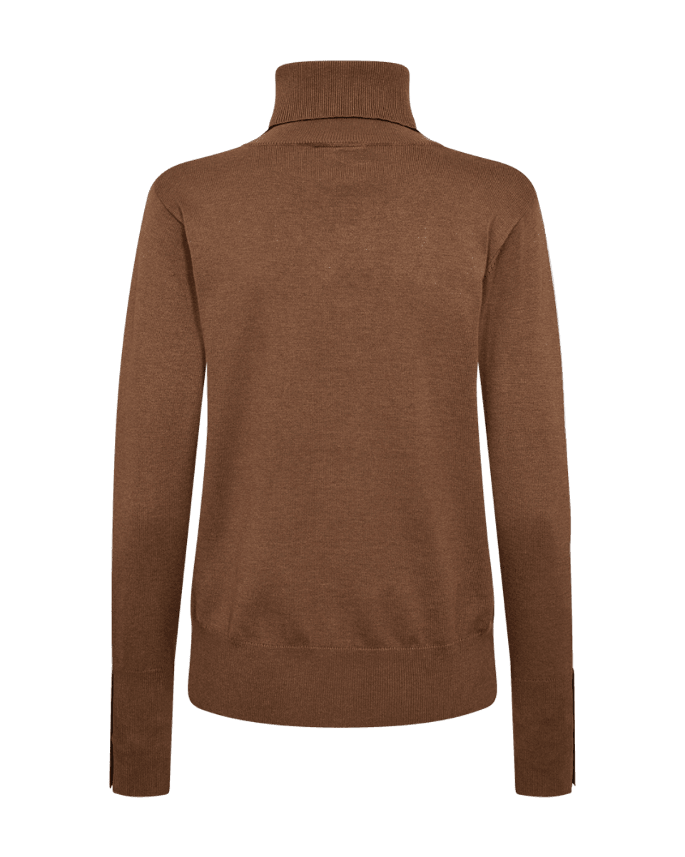 KATIE POLOGENSER M/KNAPPER - MOCCA