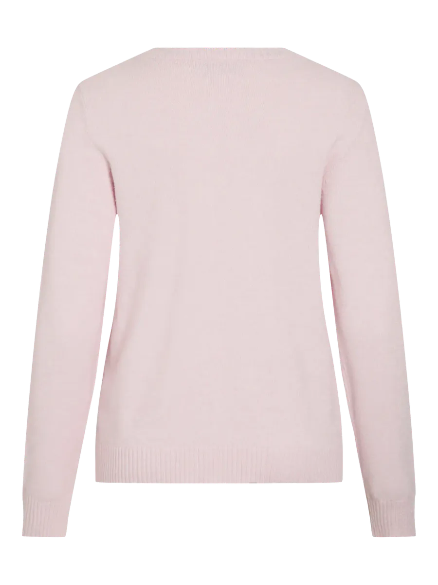 VIRIL GENSER O-NECK - LYS ROSA MELERT