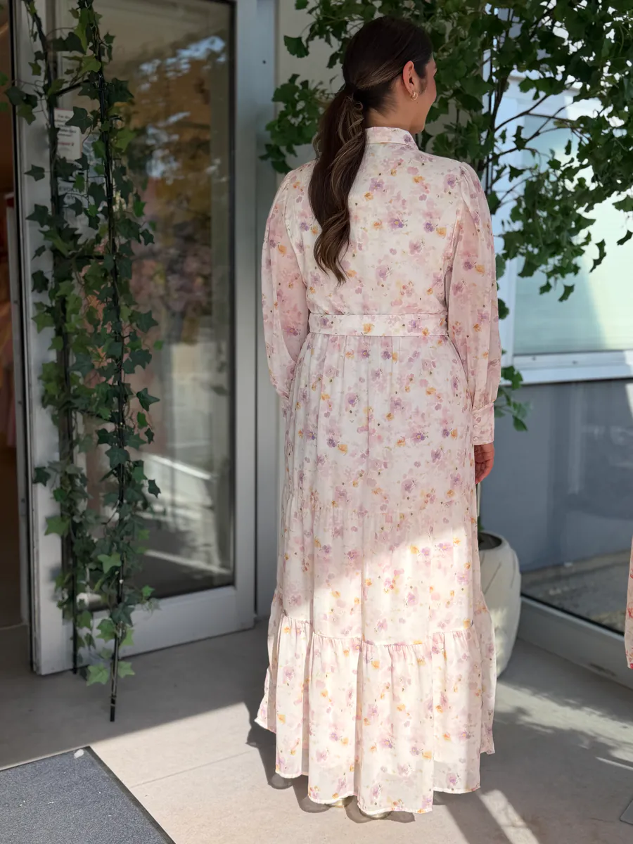 TALIHA KJOLE FLOWER - CREAM