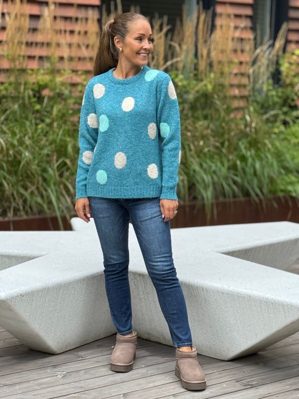 LOUISA GENSER DOTS - PETROL