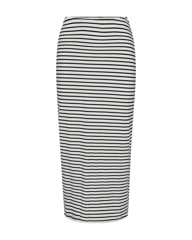 ZIA SKJØRT STRIPER - HVIT / NAVY