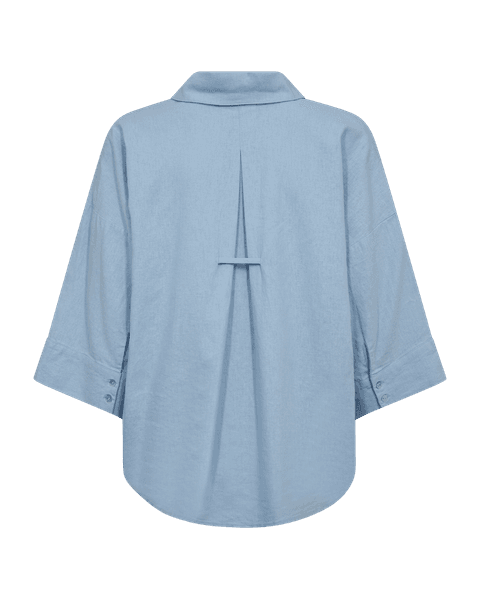 Hovedbilde LAVA LIN/VISCOSE SKJORTE 3/4 ERM - BLUE BELL