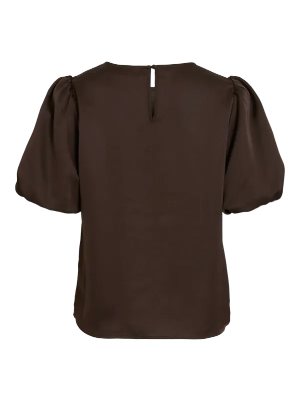 ELLETTE TOPP M/PUFFERM - BRUN