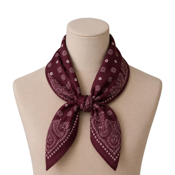 Hovedbilde SKJERF VISCOSE PAISLEY - PLOMME