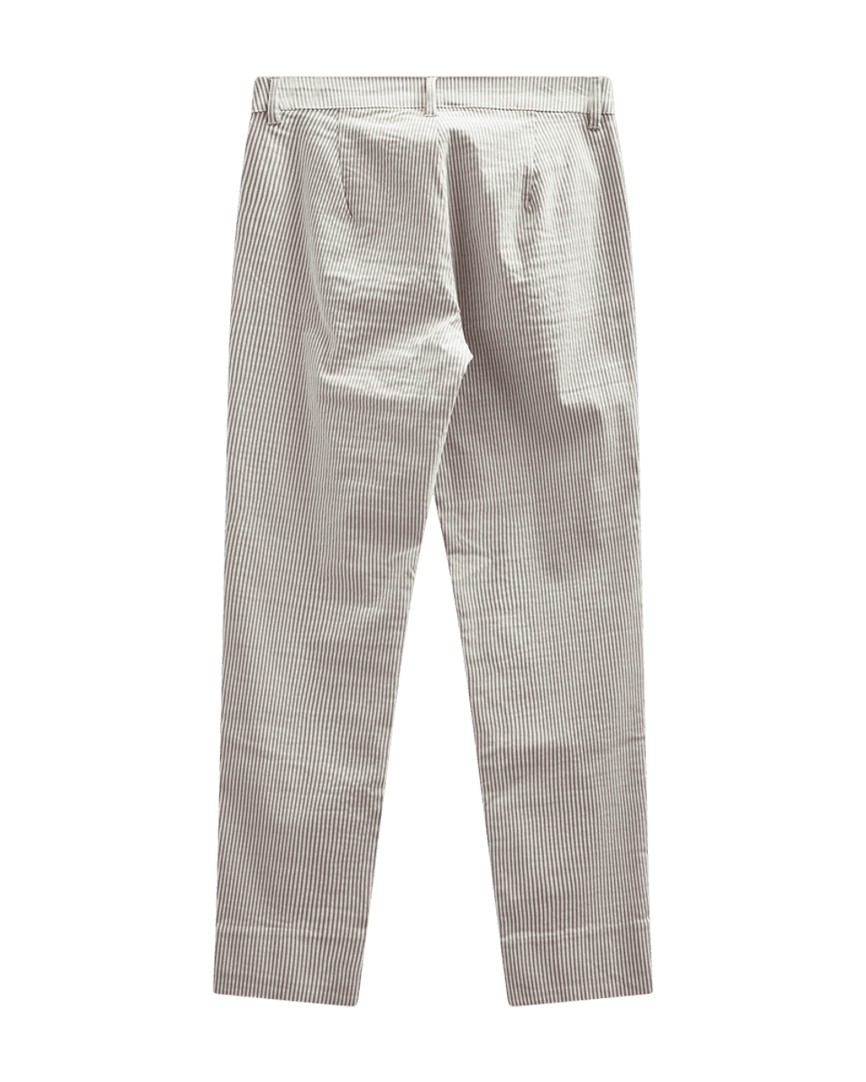 REX CHINOS ANKEL BUKSE - TAUPE STRIPER