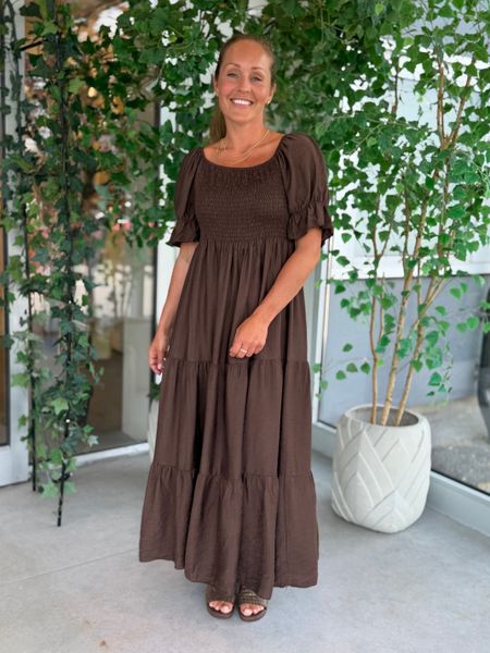 Hovedbilde EMILIE SMOCK KJOLE - BRUN