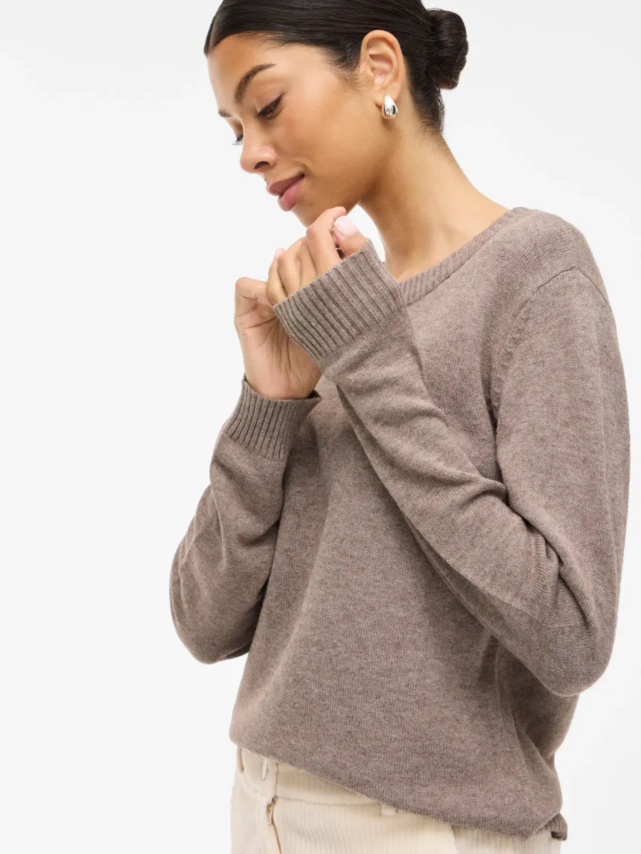 VIRIL GENSER O-NECK - MULDVARP
