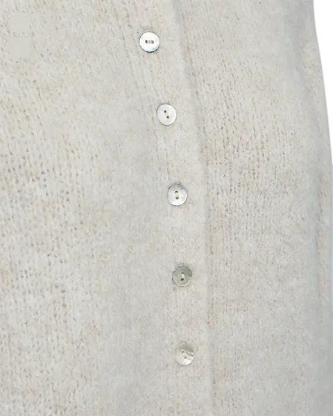 Hovedbilde GRSLULU CARDIGAN - CREAM MELERT
