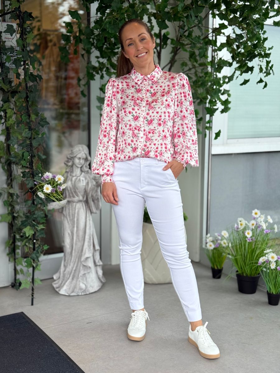KENZIE BLUSE FLOWERS - ROSA