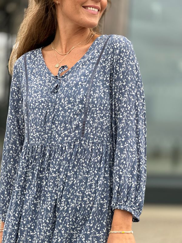 ADNEY KJOLE - INDIGO BLUE/OFFWHITE