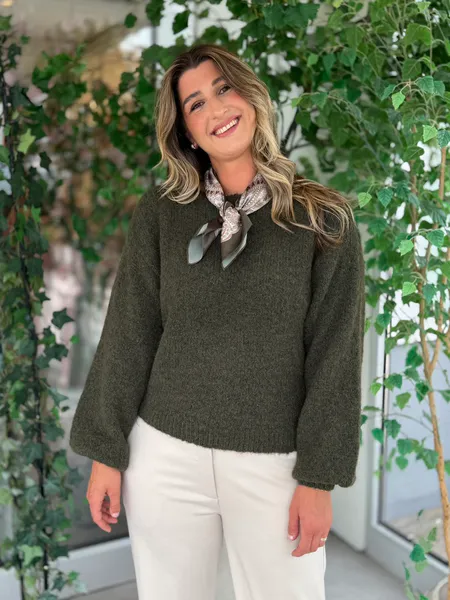 Hovedbilde MARLEY KNIT PULLOVER - OLIVEN